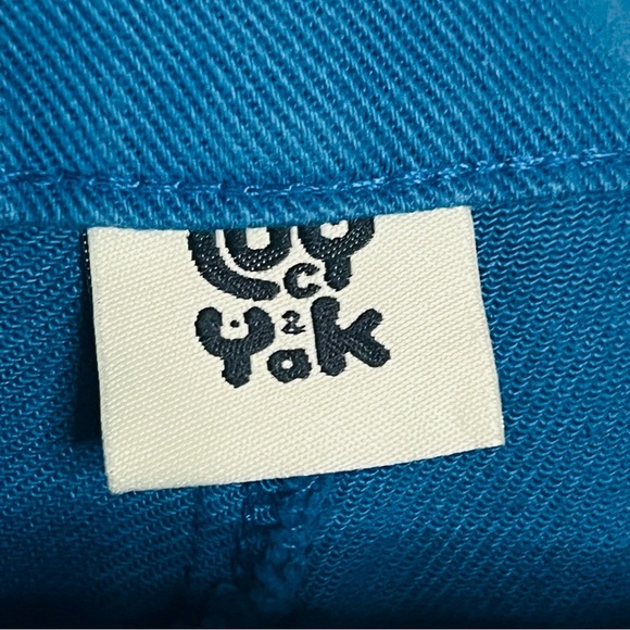 Lucy & Yak Blue Logan Straigh Wide Leg Pants size 24 - Picture 9 of 9